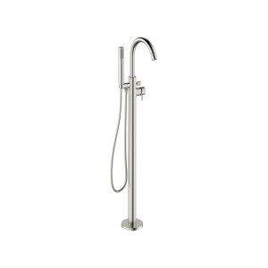 Crosswater MPRO Floor Standing Bath Shower Mixer Tap with Shower Kit Brushed Stainless Steel