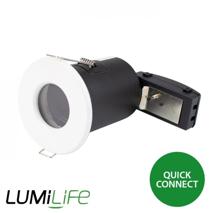 ByDesign Gu10 Ip54 Bathroom Downlight Fitting - Quick Connector - White