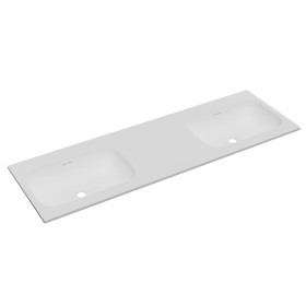 Faeber Infinite M1 Pearl 1500mm Double Furniture Basin White Matt