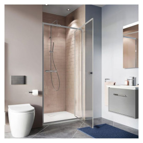 Crosswater Clear 6 Pivot Door 1000 Silver