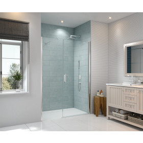 Merlyn 8 Series Frameless Pivot Door & Inline Panel 1200