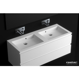 Faeber Silkstone Box 1200mm Double Basin Matt