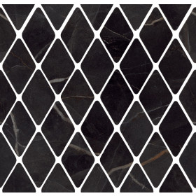 European Tiles Charmo Calacatta Black Diamond Mosaic 31 X 33.5cm Polished Wall Tile (sold Per Piece)