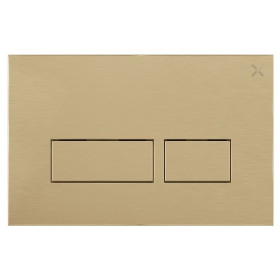 Crosswater MPRO 304 Brushed Brass Dual Flush Plate