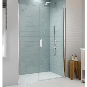 Merlyn 8 Series Frameless Pivot Door & Inline Panel 1100