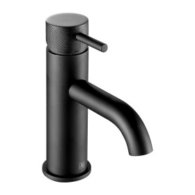 VOSDesignerHandleSingleLeverBasinMixerBrushedBlack_DH27008ABBL_-Tapron