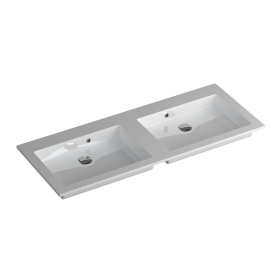 Faeber Silkstone Box 1200mm Double Gloss Basin