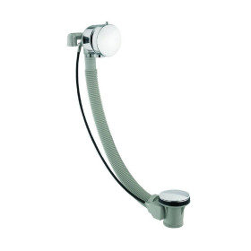 Just Taps Free Flow Bath Filler With Pop Up Waste System 60cm Chrome