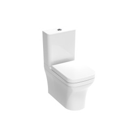 Saneux Indigo Close Coupled Toilet with Rimless Pan, Cistern and Soft Close Seat