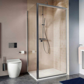 Crosswater Clear 6 Pivot Door 760 Silver