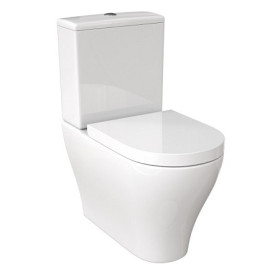 Saneux Prague Close Coupled Toilet with Rimless Pan, Cistern and Soft Close Seat