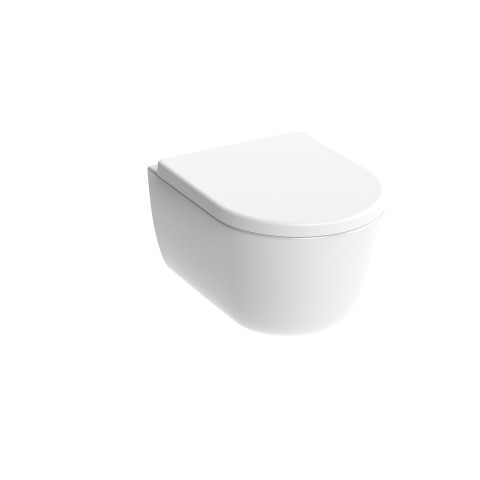 Saneux Austen Wall Hung Rimless Toilet Pan and Soft Close Seat