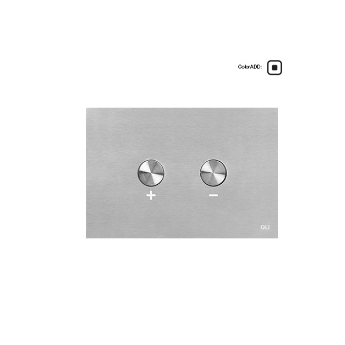 Blink Pneumatic Dual Flush Plate Brushed Stainless Steel RT