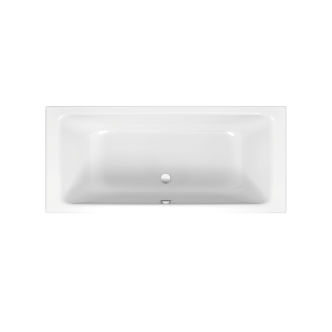 Bette Select Duo Double Ended Bath with Overflow White (Feet Included)