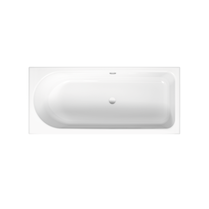 Bette Ocean Single Ended Shower Bath Left Hand Overflow White (Feet Included)