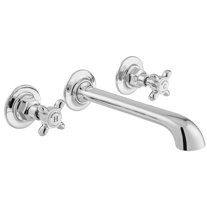 Vado Wall Mounted Basin Mixer Chrome