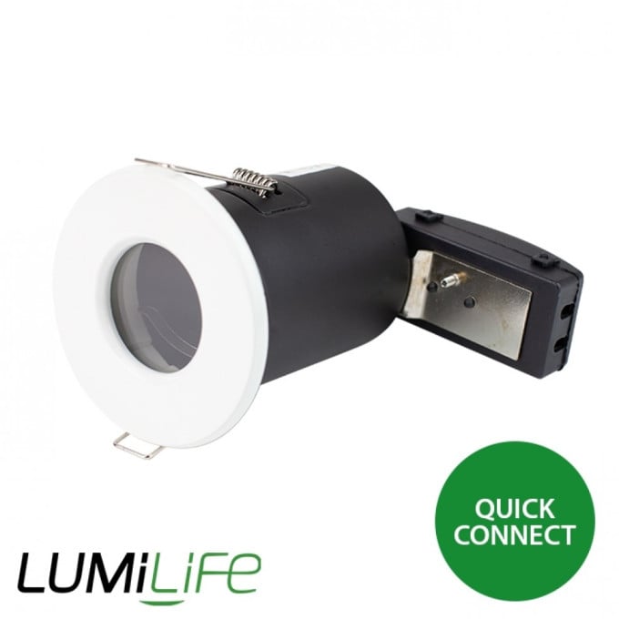 ByDesign Gu10 Ip54 Bathroom Downlight Fitting - Quick Connector - White