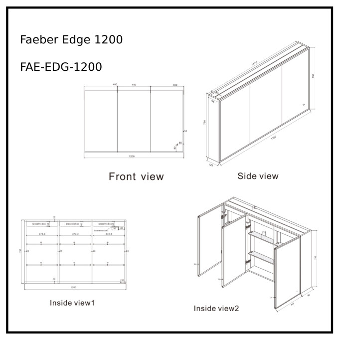 FAE-EDG-1200 Technical Drawing