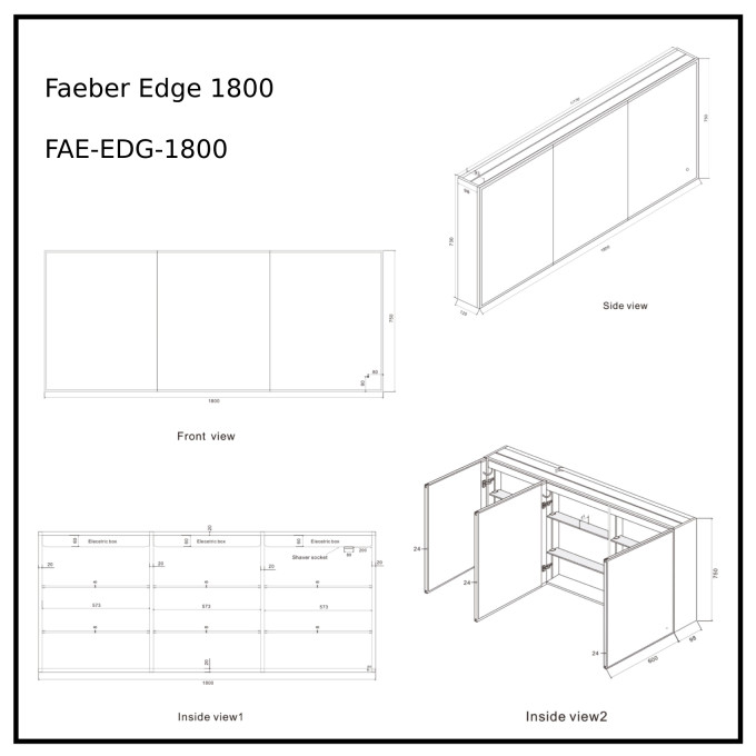 FAE-EDG-1800 Technical Drawing