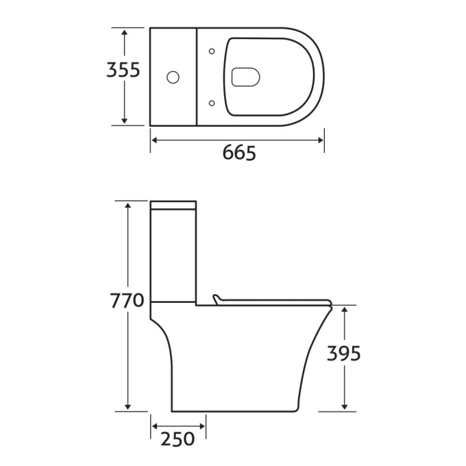 Faeber Monaco Close Coupled WC tech