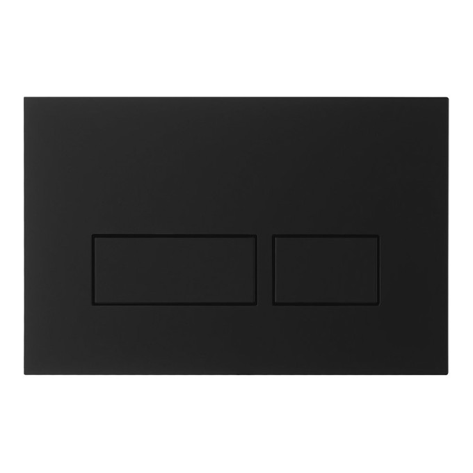 Crosswater MPRO Mechanical Dual Toilet Flush Plate Matt Black