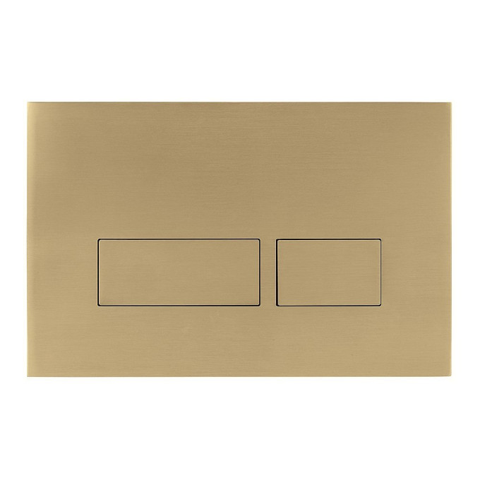 Crosswater MPRO Mechanical Dual Toilet Flush Plate Brushed Brass