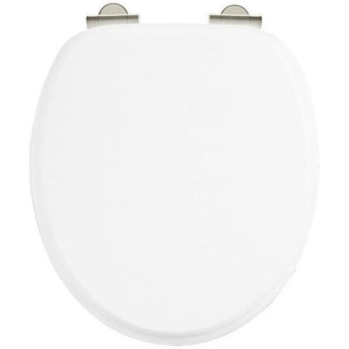 Burlington Matt White Seat - Chrome Soft Close