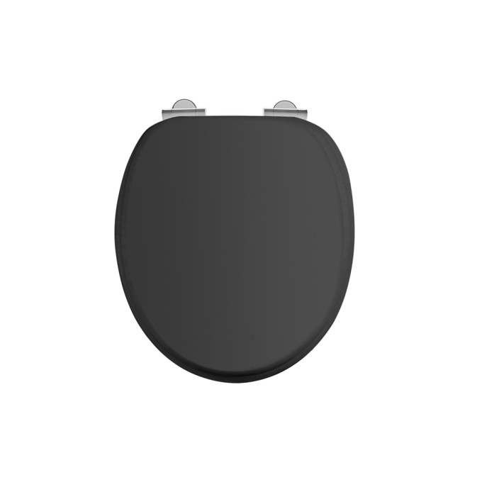 Burlington Burlington Matt Black Seat - Chrome Soft Close