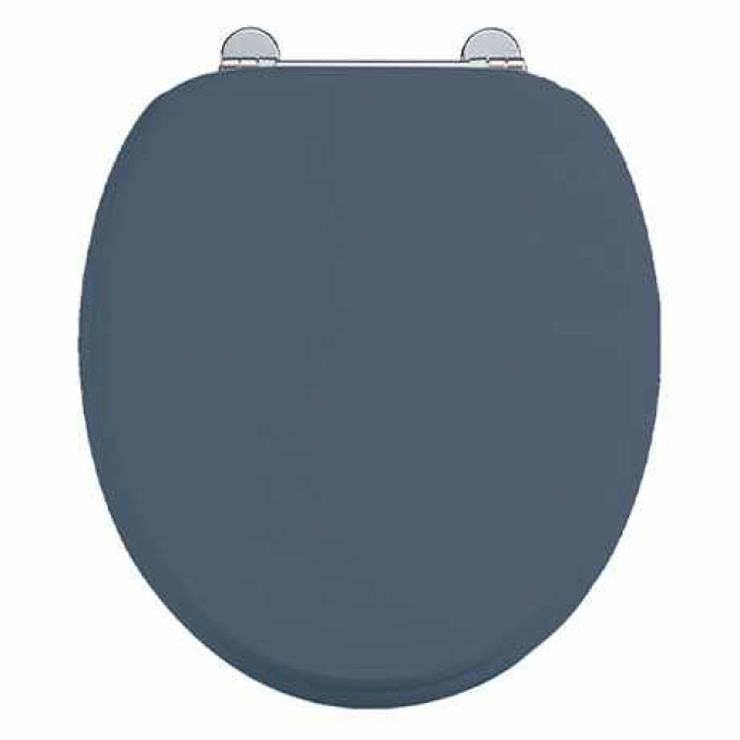Burlington Blue Seat - Chrome Soft Close