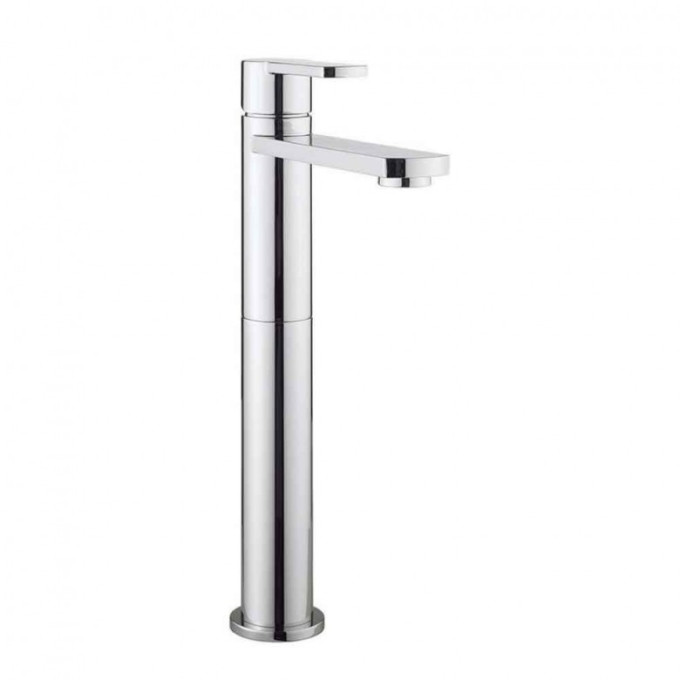 Crosswater Wisp Basin Tall Monobloc No Pop-Up-Waste Deck Mounted Chrome
