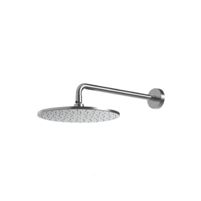 TOTO Overhead Shower 300mm Round Aerial Pulse Rainhead With Wall Arm Chrome