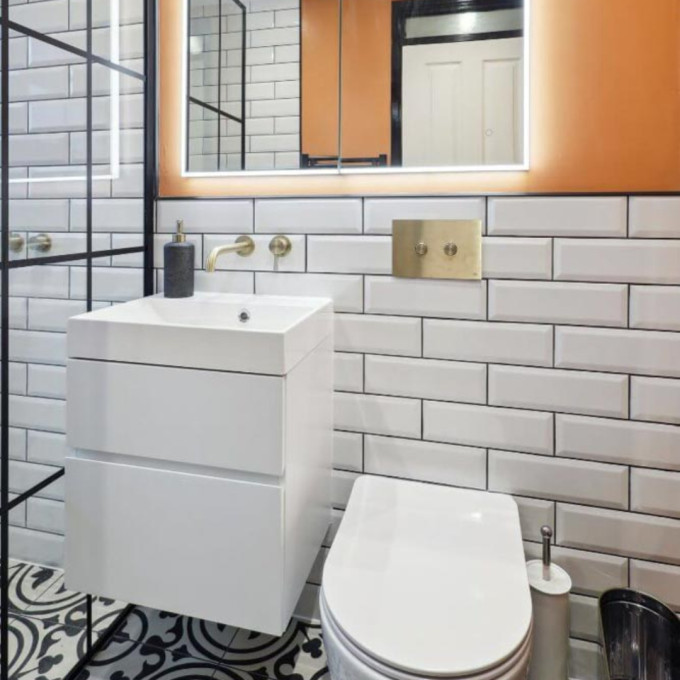 Faeber Venice 500mm Wall Mounted Basin Vanity Unit Matt White