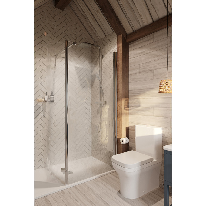 Saneux Indigo Close Coupled Toilet with Rimless Pan, Cistern and Soft Close Seat