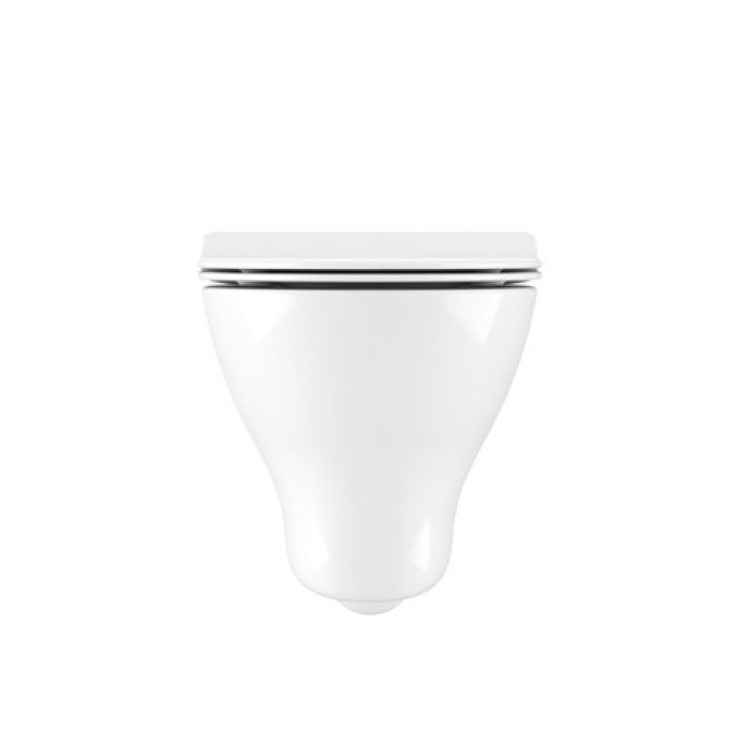 Crosswater Kai Wall Hung Toilet Pan and Soft Close Seat