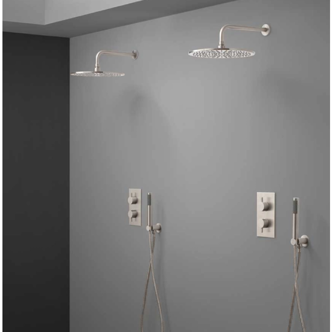 Crosswater MPRO 200mm Fixed Shower Head with Arm Chrome