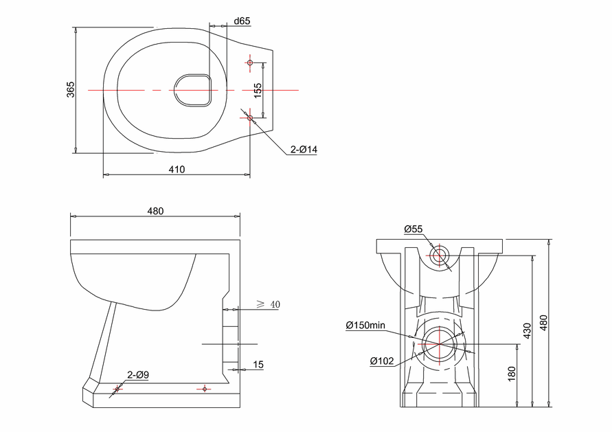Burlington Regal Back to Wall Toilet Pan and Soft Close Seat Specs
