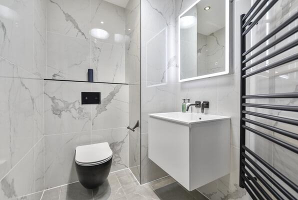 Stylish Small Bathroom in Walton-On-Thames