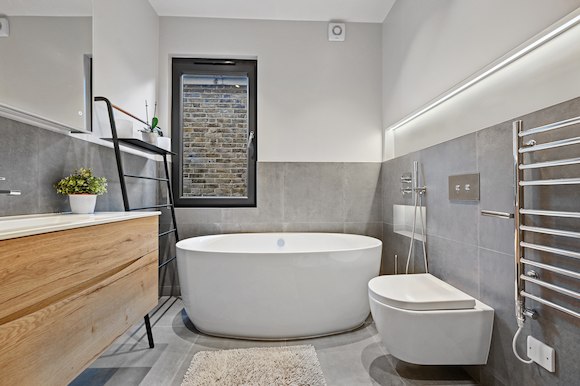 Minimalist Bathroom in Kingston Upon Thames