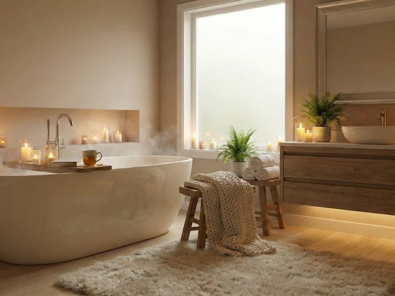 5 Simple Ways To Create A Warm And Uplifting Ambience In Your Bathroom