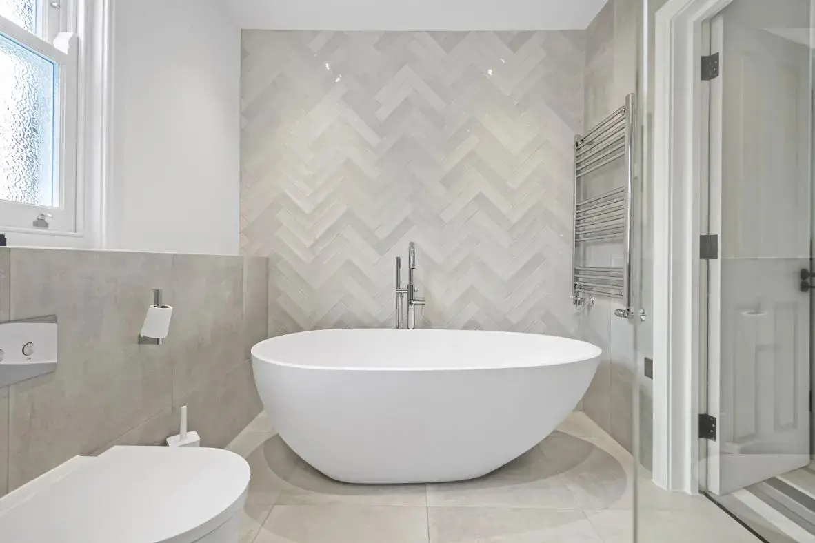 Contemporary Family Bathroom in North West London