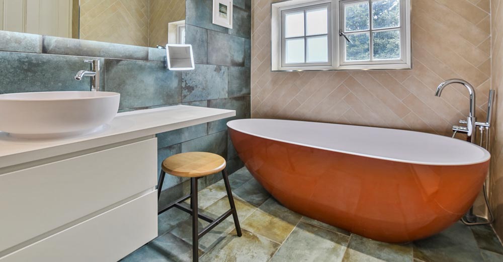 Colourful Bathroom in Twickenham