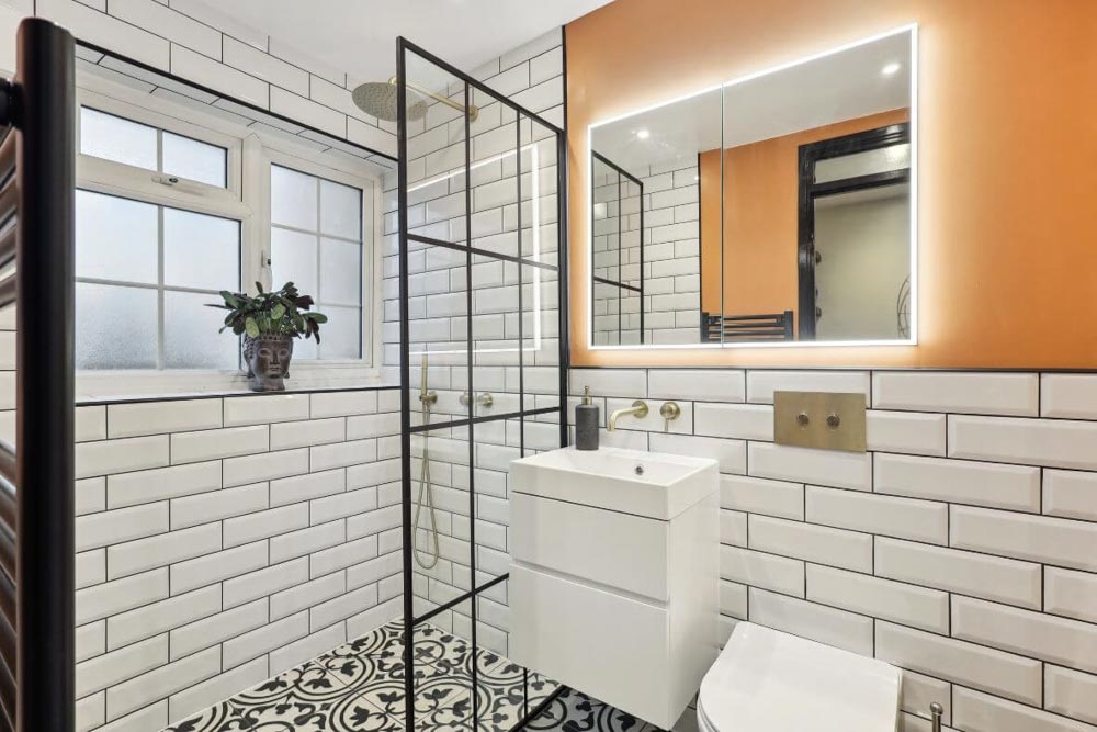 Trendy Shower Room in Twickenham